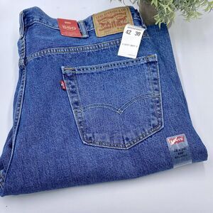 LEVI'S 550 RELAXED Sits At‎ Waist Men's Sz 42 X 30 Med Wash Straight Jeans New